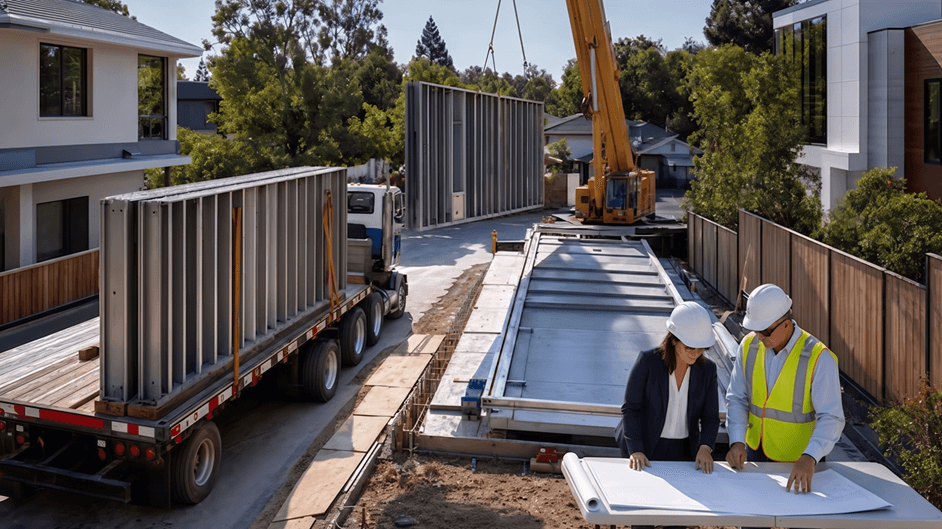 Hybrid Construction for Silicon Valley Flag Lots: Access, Cranes, and Permits
