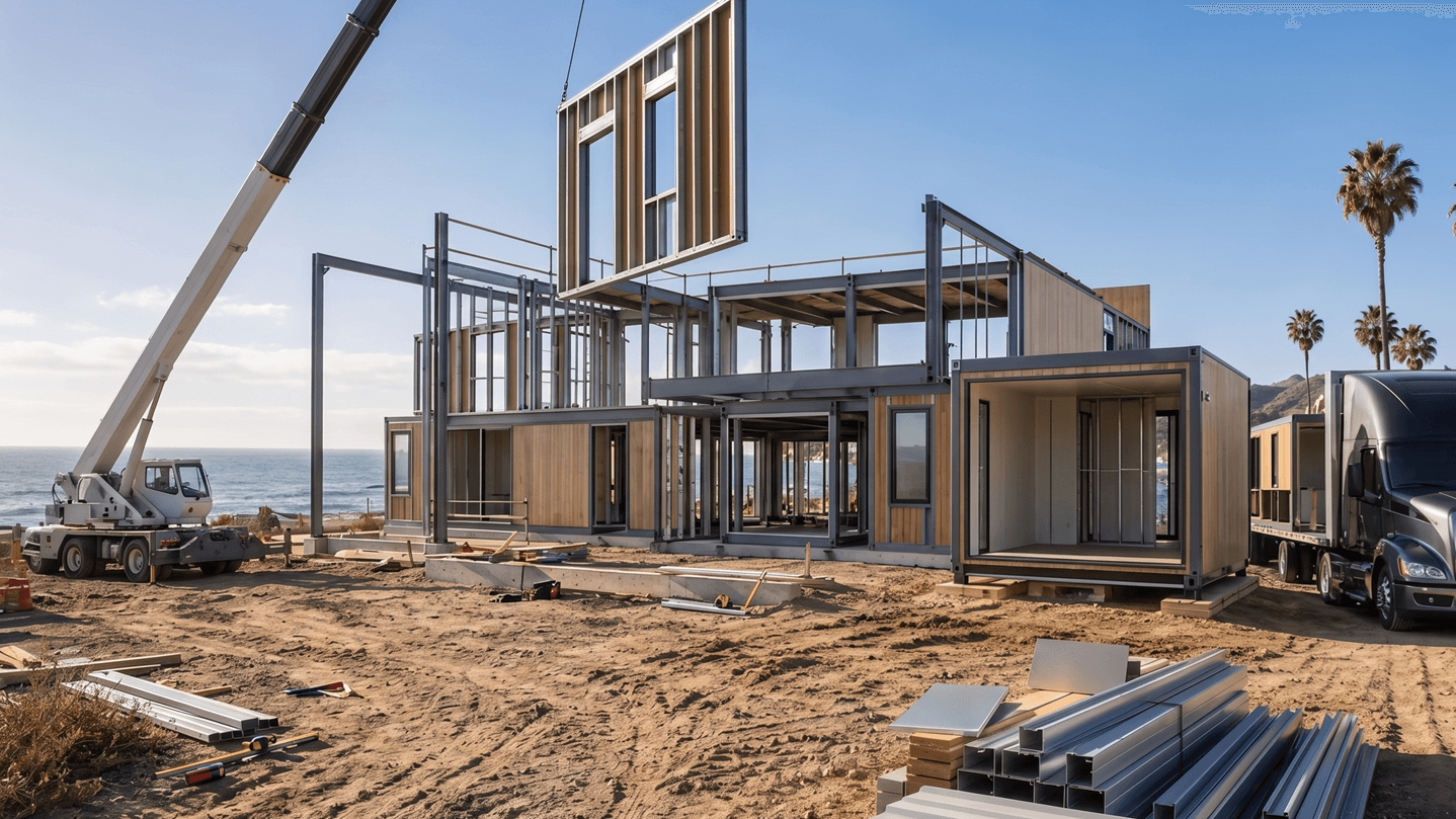 Evaluate California Builders for Hybrid Modular and Panelized Steel Homes